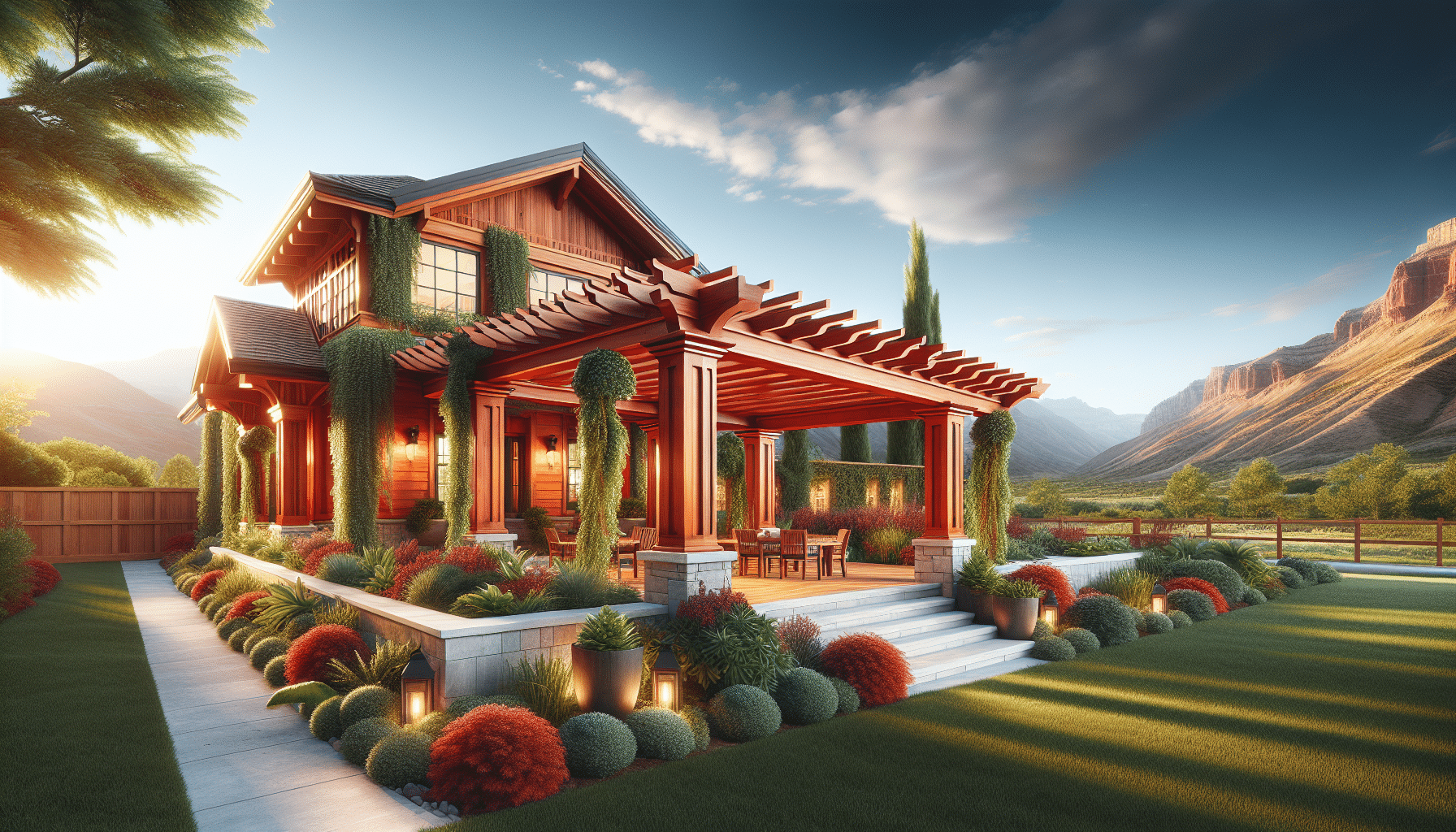 You are currently viewing Benefits of a Red Cedar Pergola